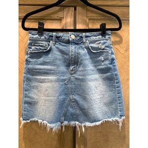 Loft Denim Mini Skirt Size 2 EUC